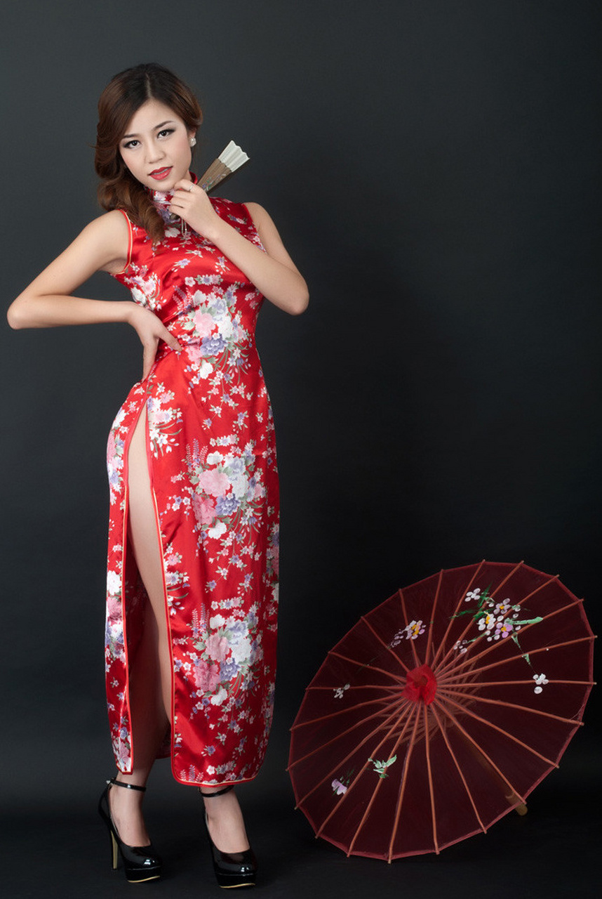 雨伞情缘,最美扇子——旗袍之美