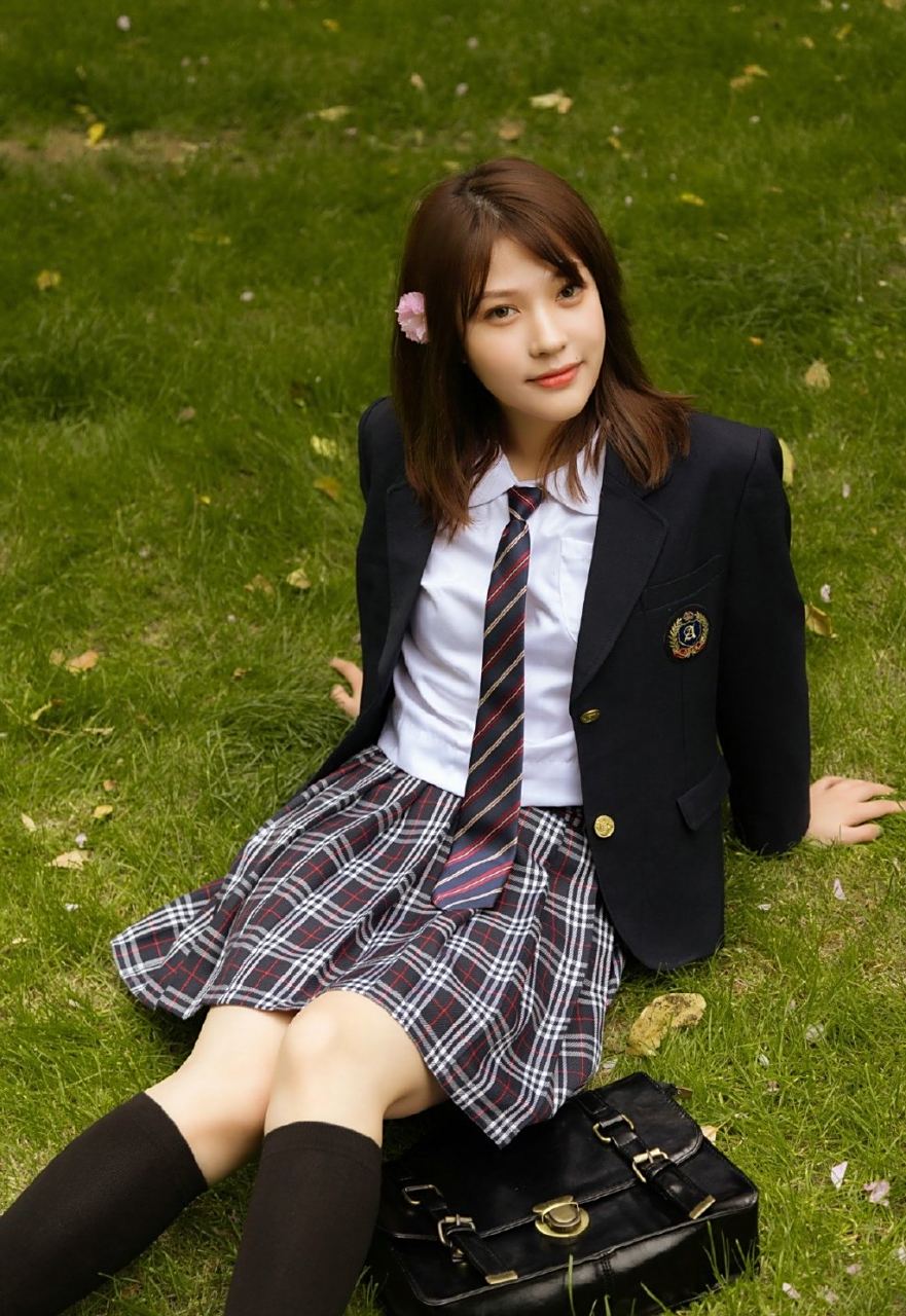 校服女生樱花之恋