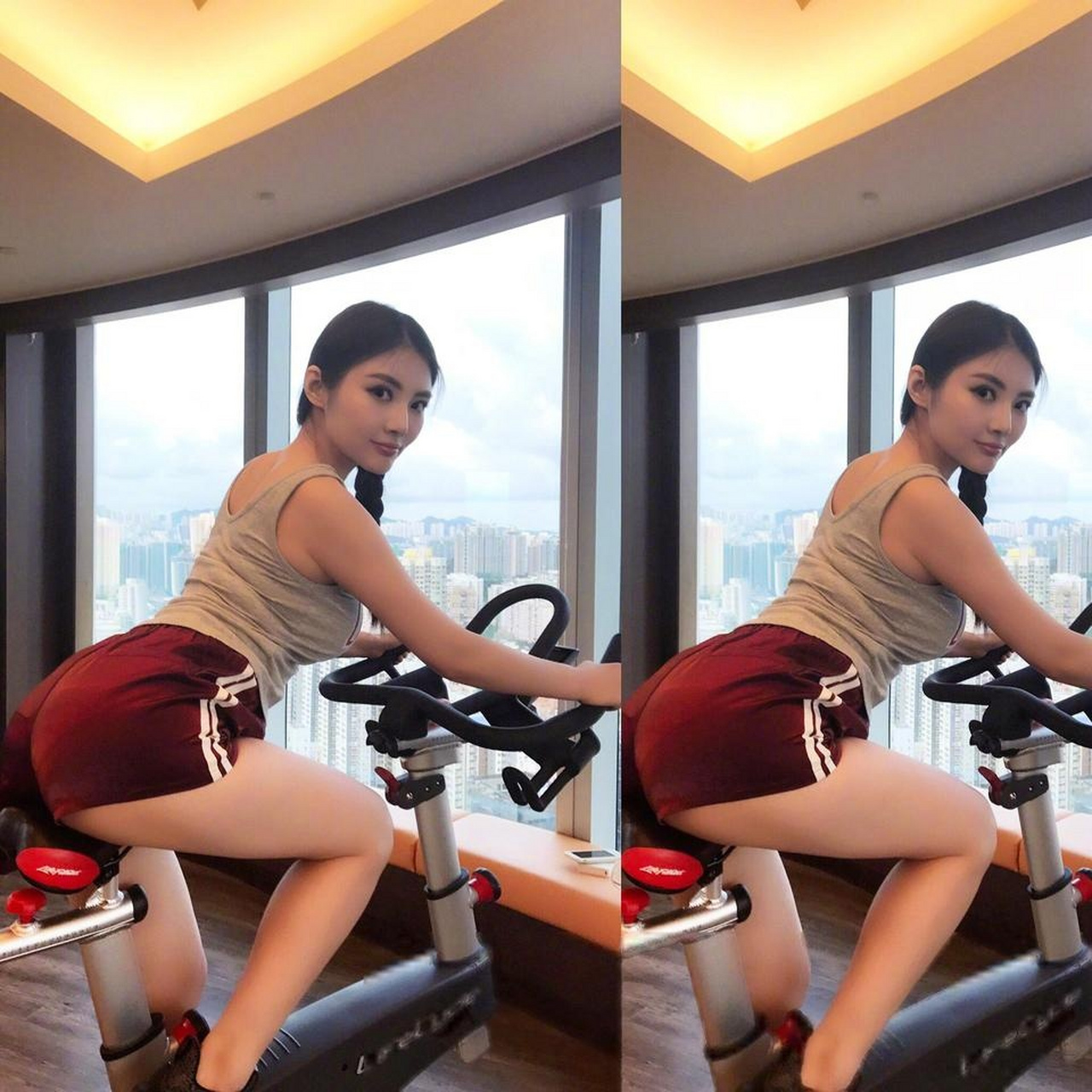 徐冬冬健身写真性感俊美