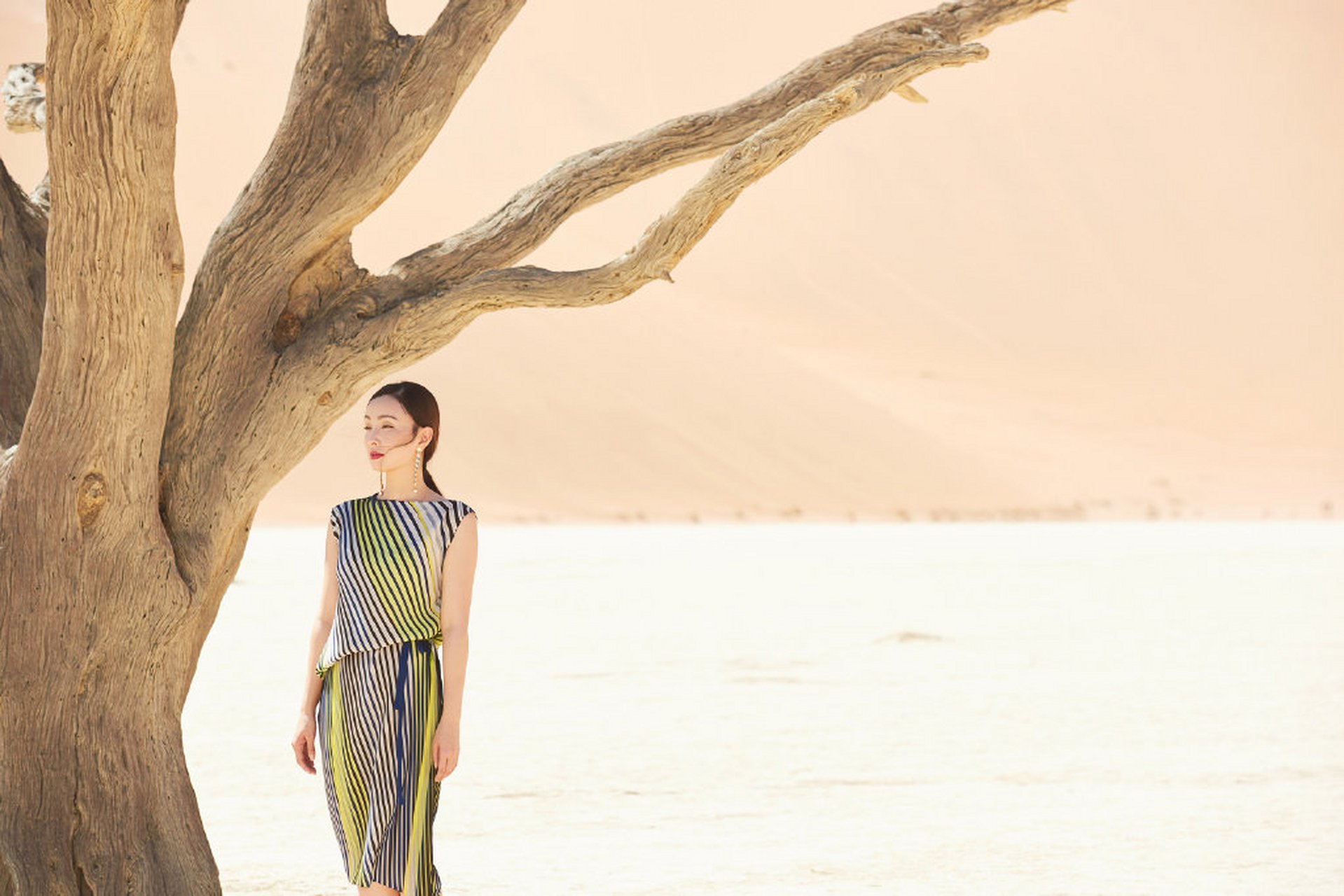 陶虹沙漠优雅时尚大片