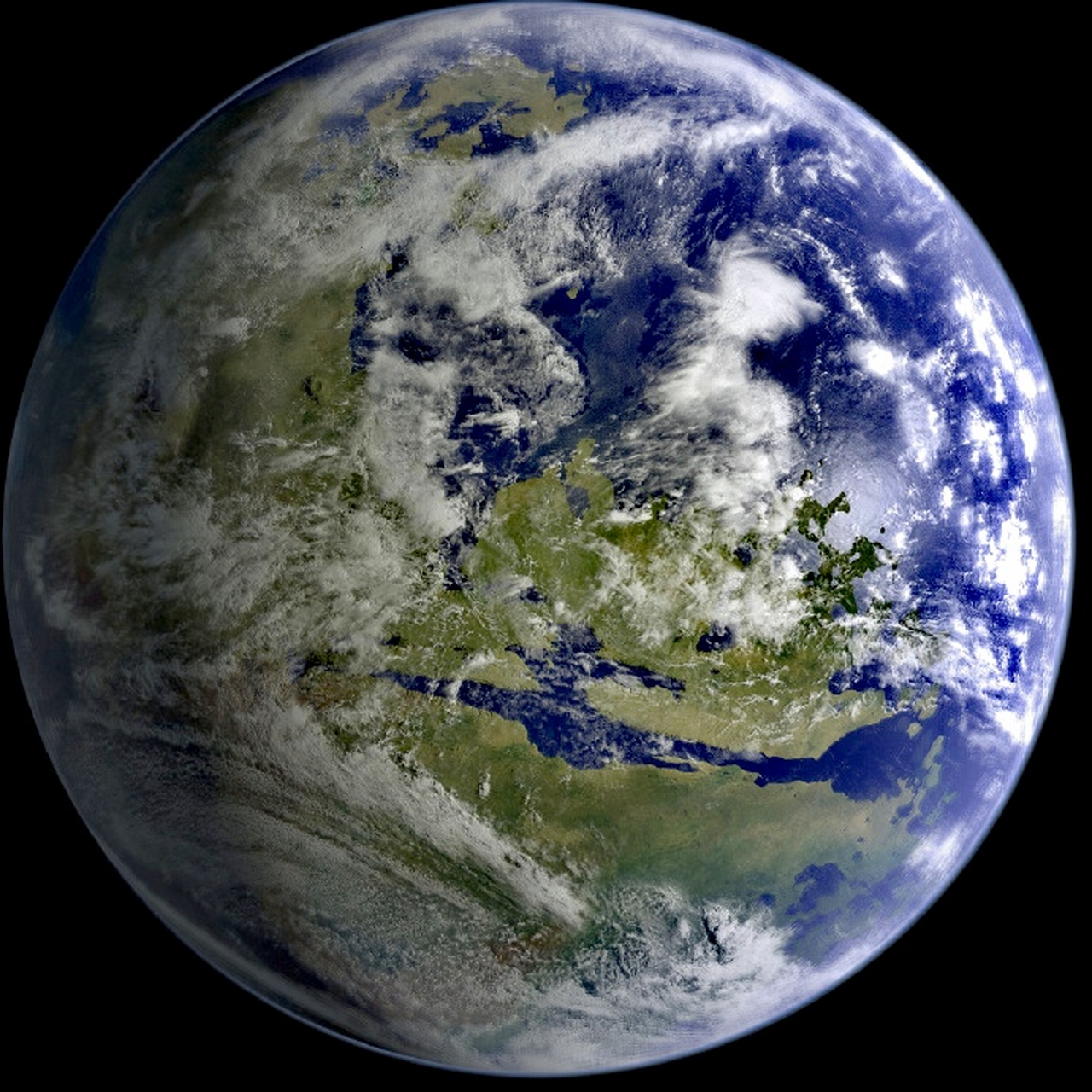 科学家复原的不同时期火星的图片,火星在40亿年前可能和现在的地球一