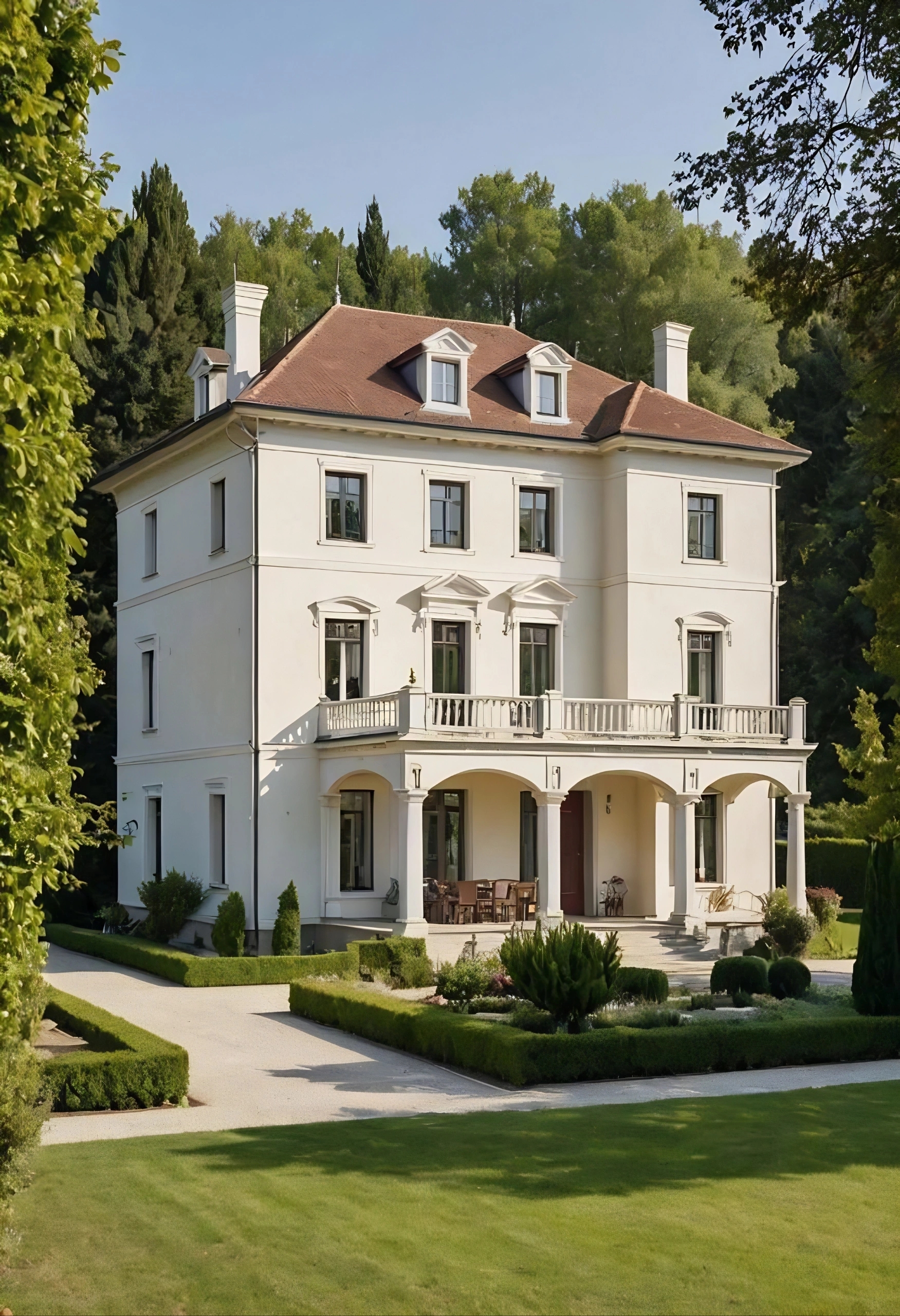 农村自建别墅演绎欧式古典风