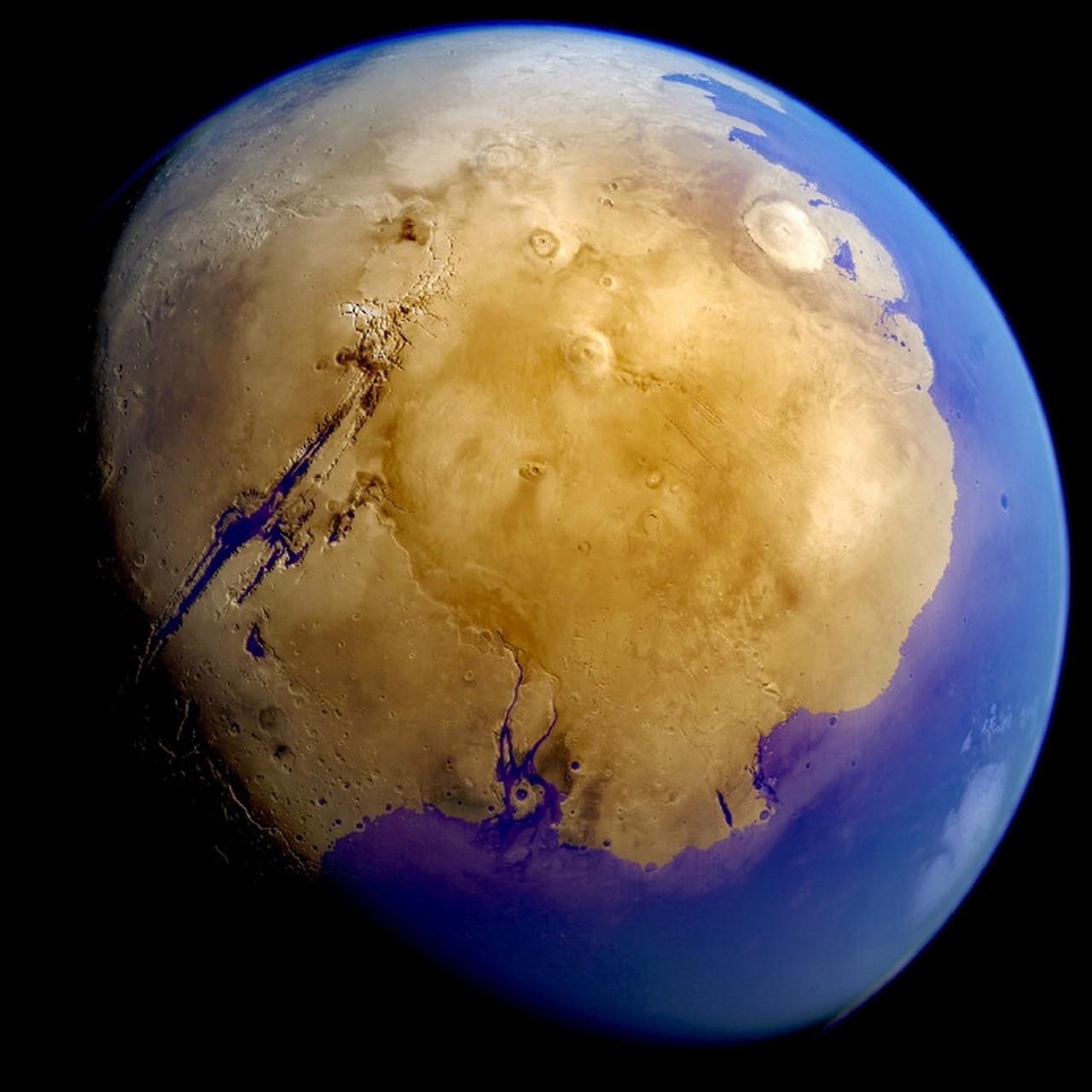 科学家复原的不同时期火星的图片,火星在40亿年前可能和现在的地球一