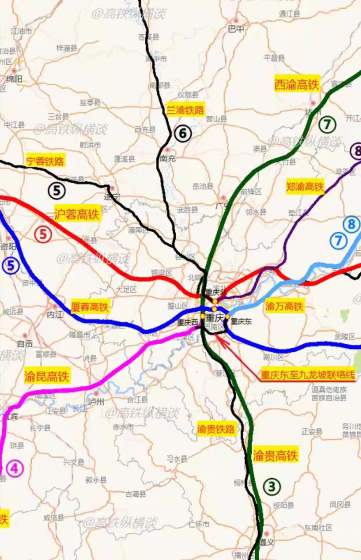 线路图重庆高铁网地图片高清版云南高铁运行图渝昆高铁通车最新消息