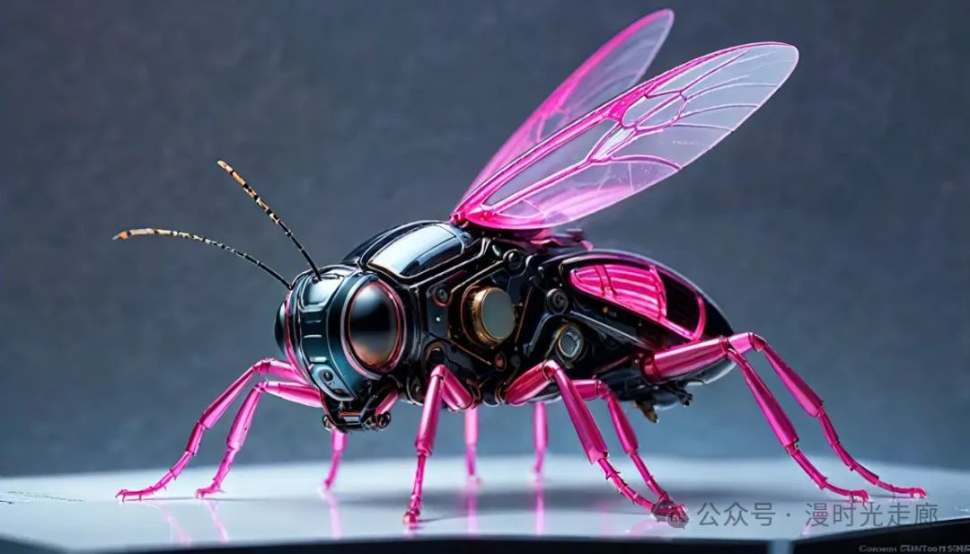 探索未来世界的机械昆虫 赛博朋克的独特魅力(2)粉色系昆虫