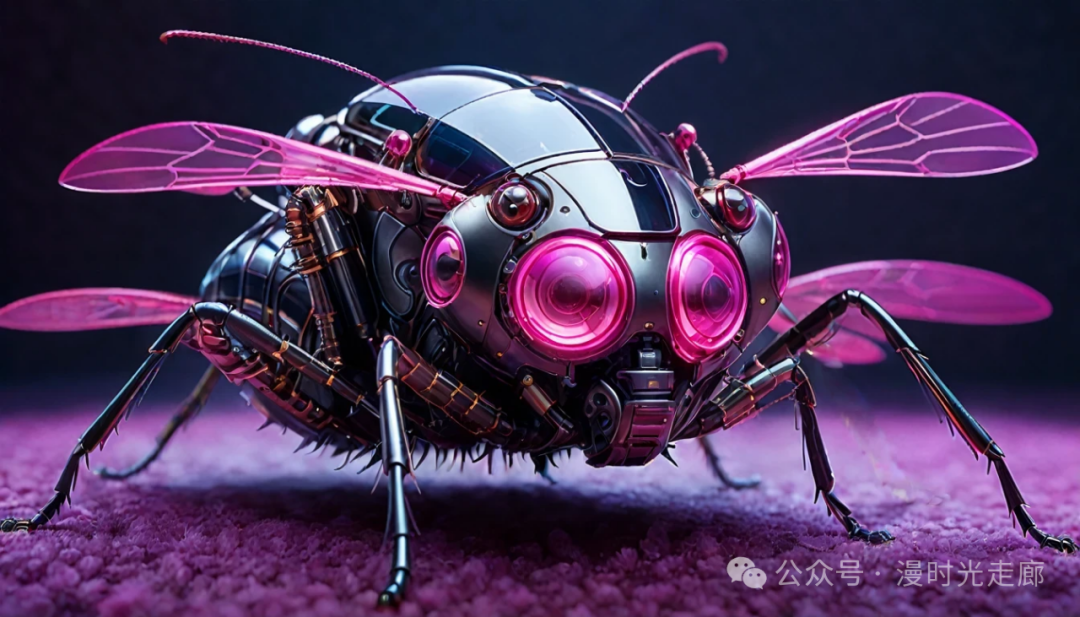 探索未来世界的机械昆虫 赛博朋克的独特魅力(2)粉色系昆虫