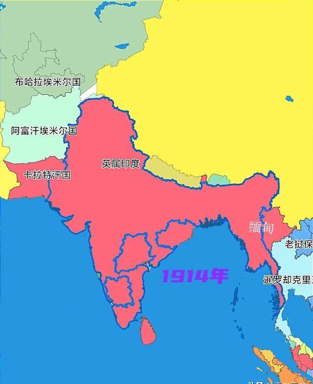 印度版图变迁:千百年大印度梦想,为何最终成为泡影而变小印度?