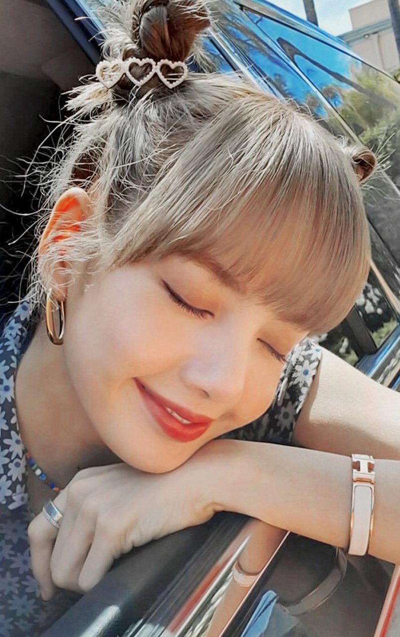 lisa丸子头卖萌可爱头像