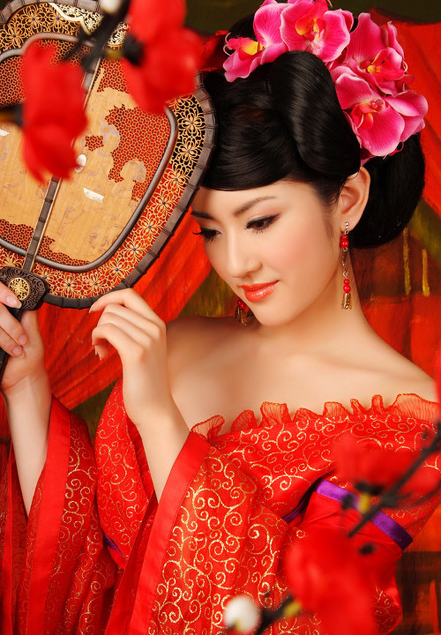 古装美女红色经典绝美红尘恋