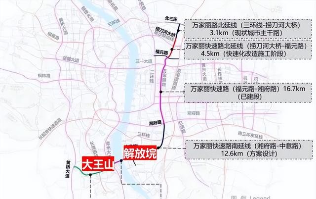 长沙市一环线地图图片