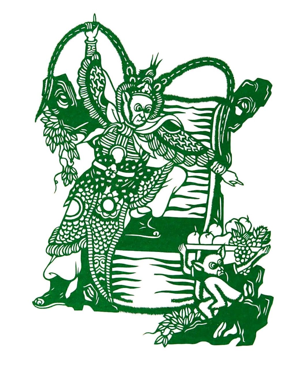 东方美学 | 剪纸艺术 剪纸,又名"窗花"或"刻纸",一种用剪刀或刻刀在纸