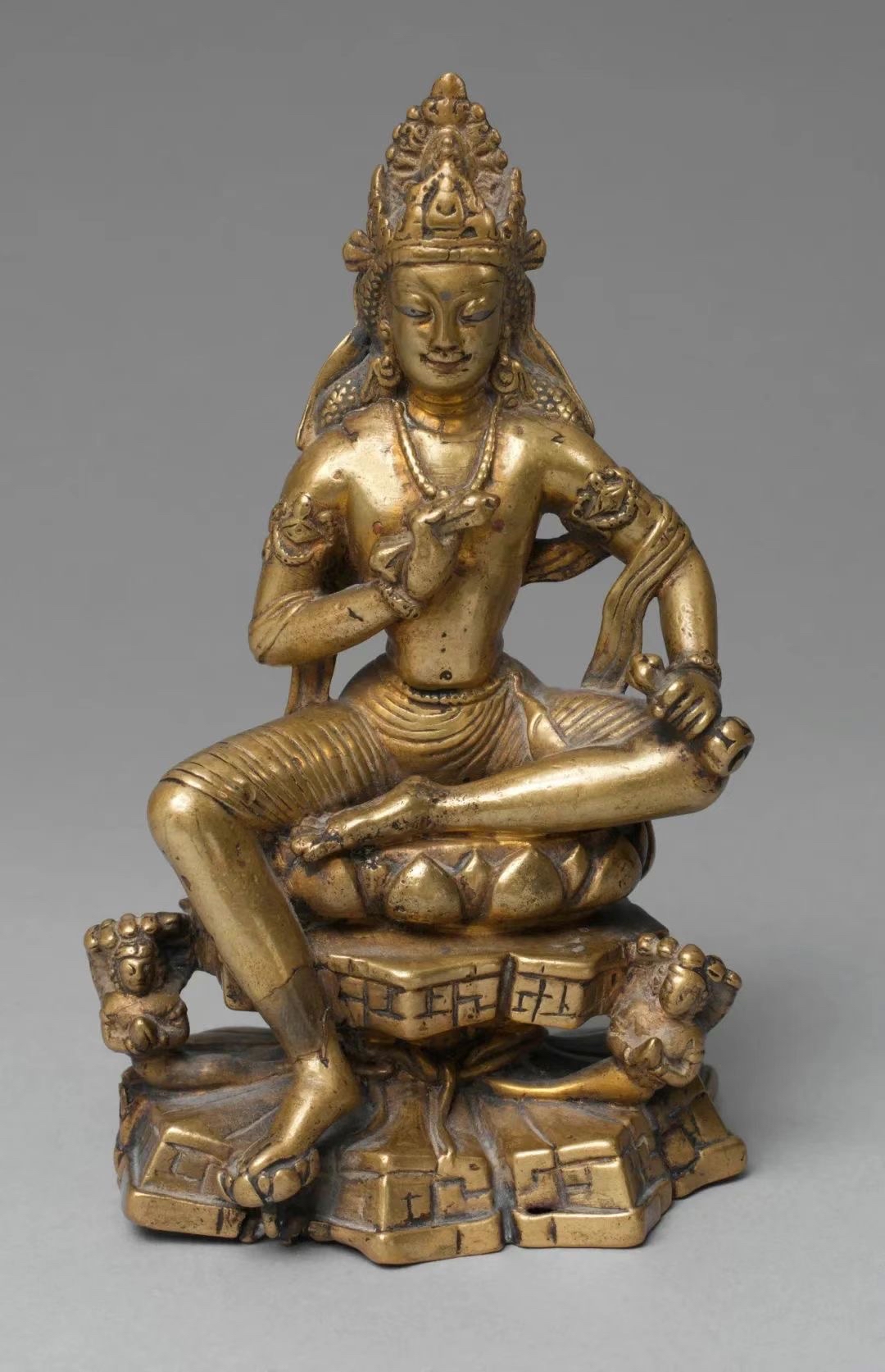 结果藏酋猴女体耆那教像吉芝陀圣母铜像图片大全耆那教佛像乾达婆神像