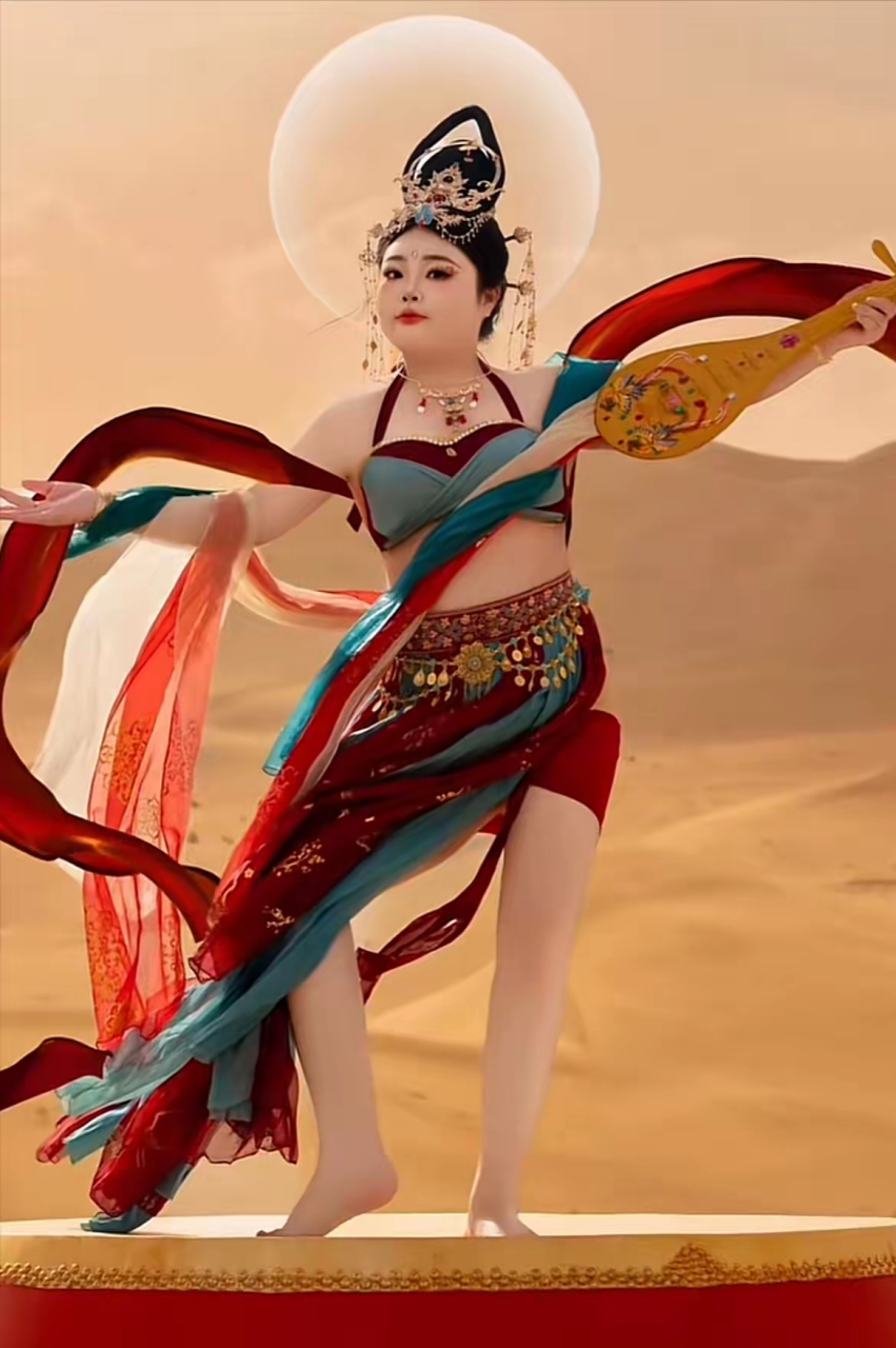 胖妹妹拍敦煌飞天,评论把人笑出二里地,成片意想不到  暑期将至,一波