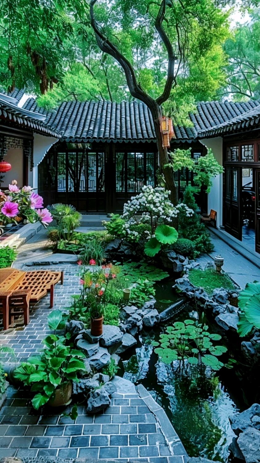 中式园林院子,充满诗情画意,利用ai人工智能设计出来的,如何?-度小视