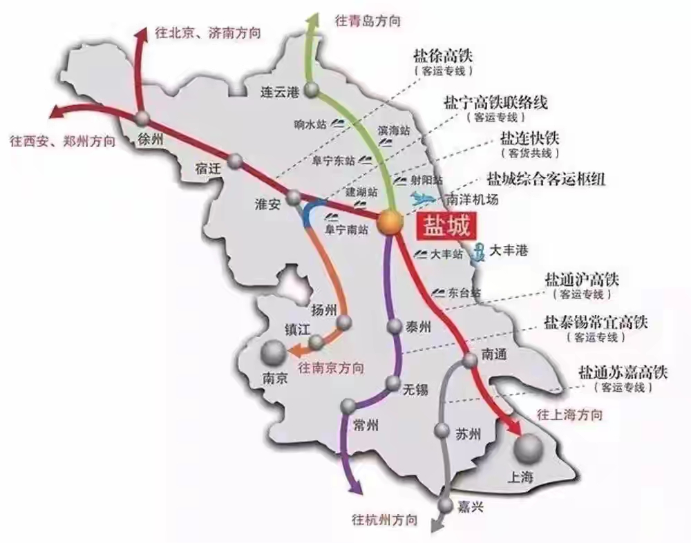 盐通高铁途经线路图图片