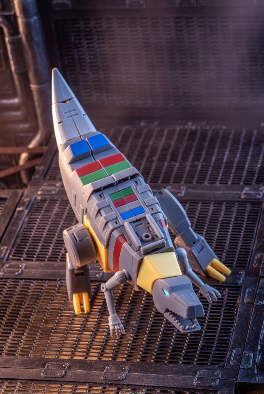 模型欣赏:ms-toys 魔方 机器恐龙 钢索,他是第一批制造出来的机器恐龙