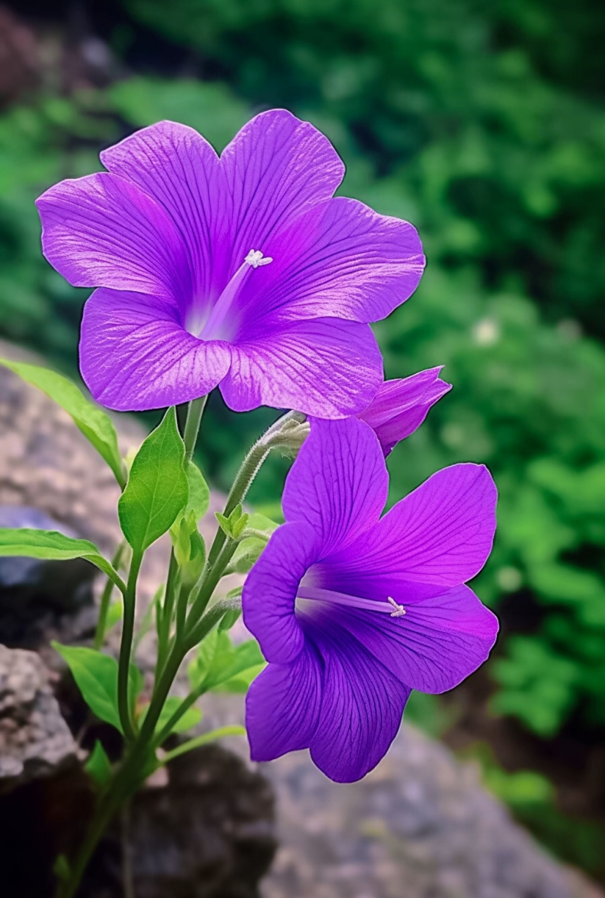 紫色花朵如丝绸般柔软,绽放出绚烂的色彩,令人陶醉.