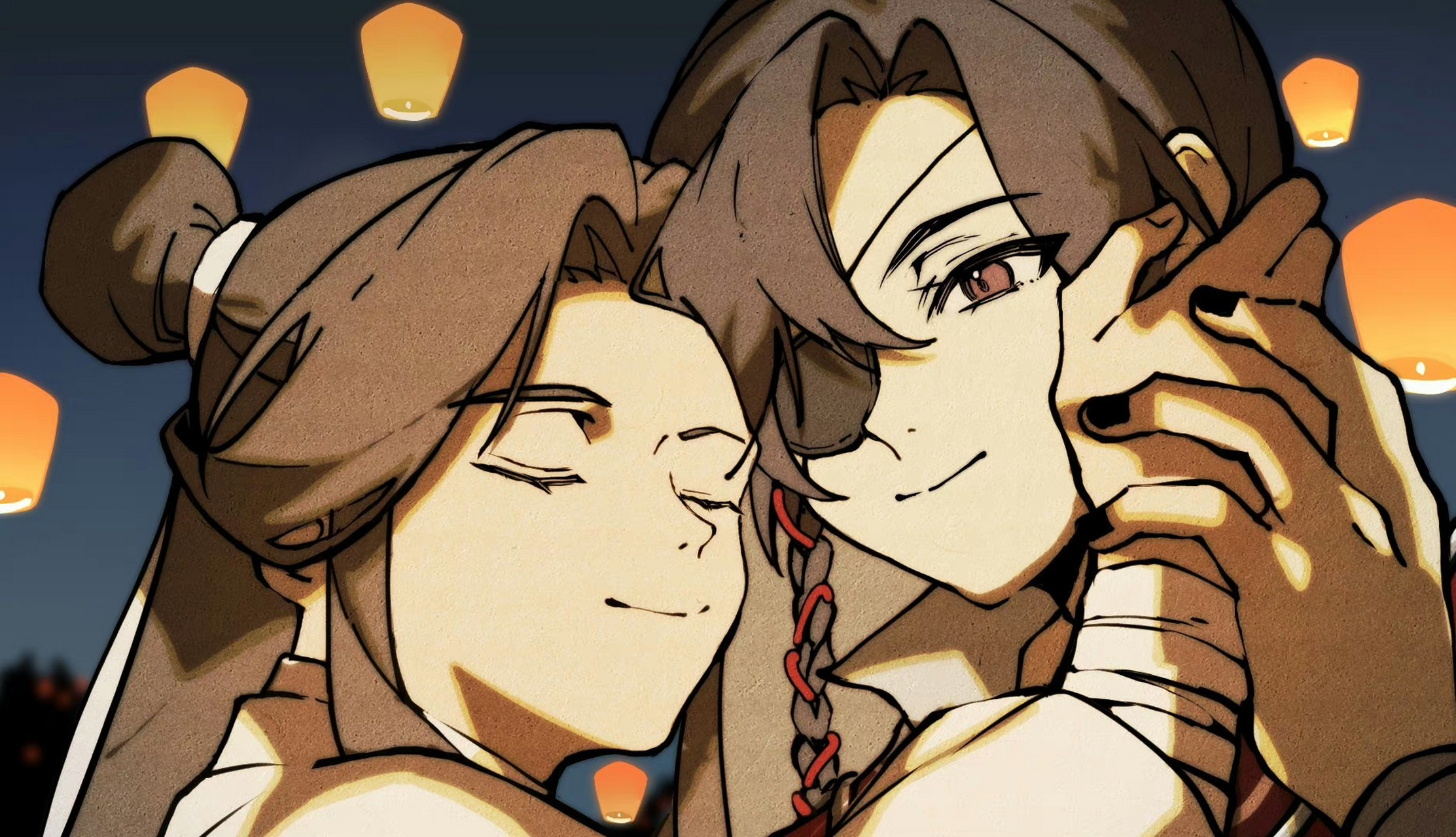 天官赐福# 从与君山的重逢开始,花花就真的一直守候在怜怜身边[开心]