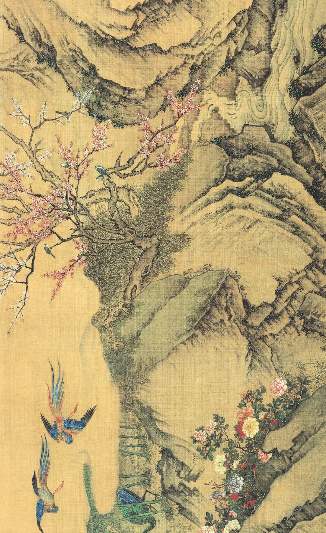 清《百鸟朝凤图》沈铨 北京故宫博物院藏