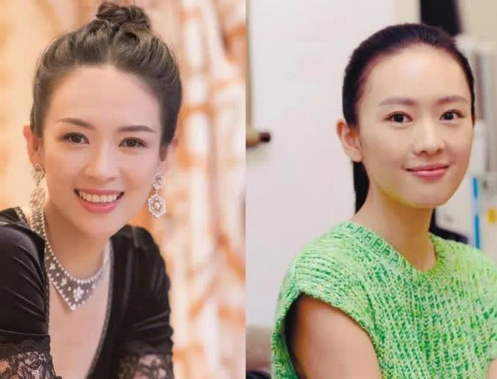 童谣和章子怡真的长得很像