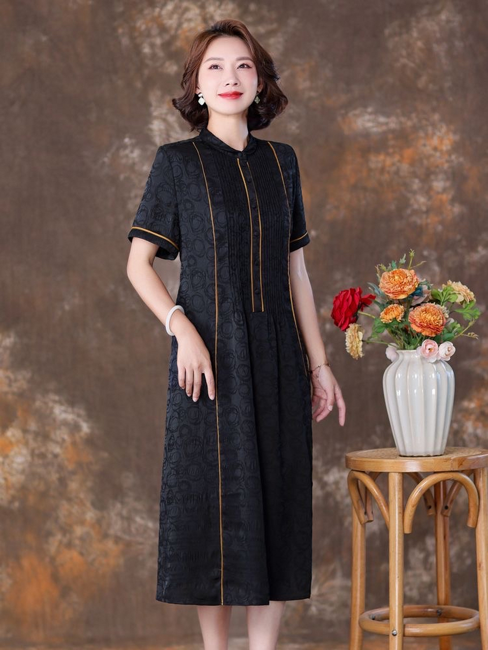 【涓滴之源,华彩宛然——中老年连衣裙】 夏日炎炎,清风徐徐,我们为您