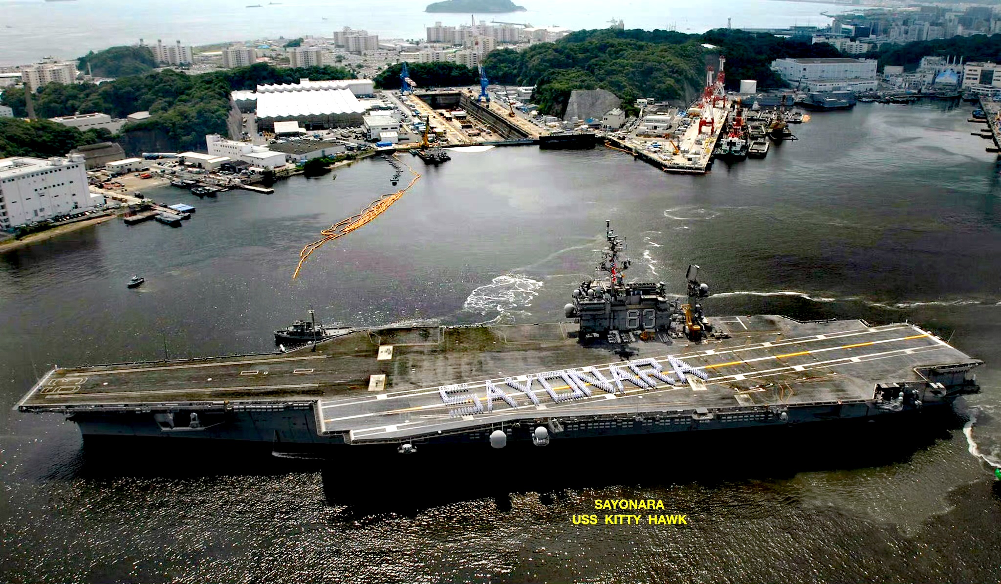 舰船欣赏:分享一组美国海军航空母舰小鹰号