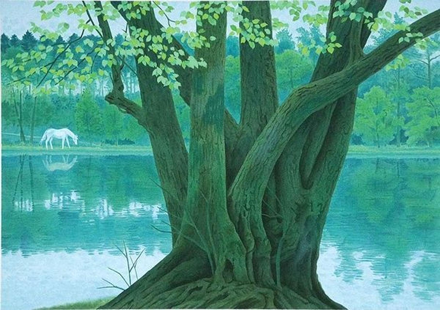 画家东山魁夷(1908-1999)绘画作品欣赏,他是岛国20世纪最重要的风景