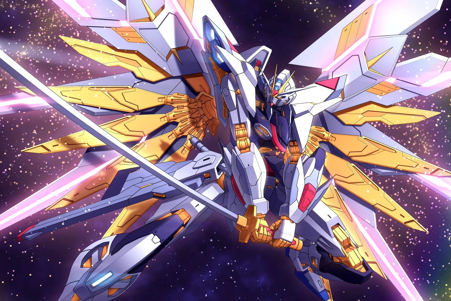 画师kakio绘制的一组《高达seed freedom》插画作品,展现了电影中罗盘