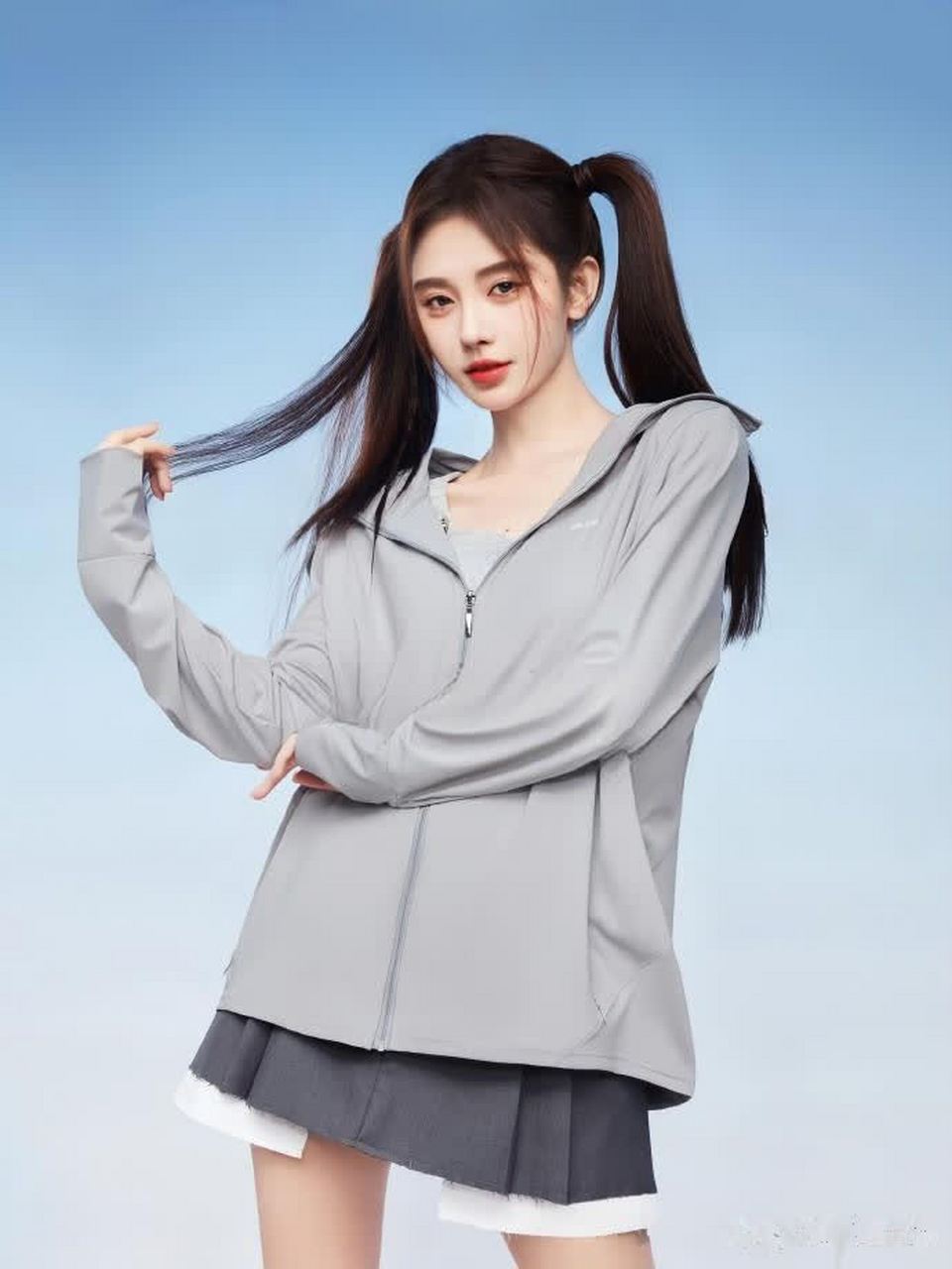 鞠婧祎扎过的双马尾合集,少女感满满.