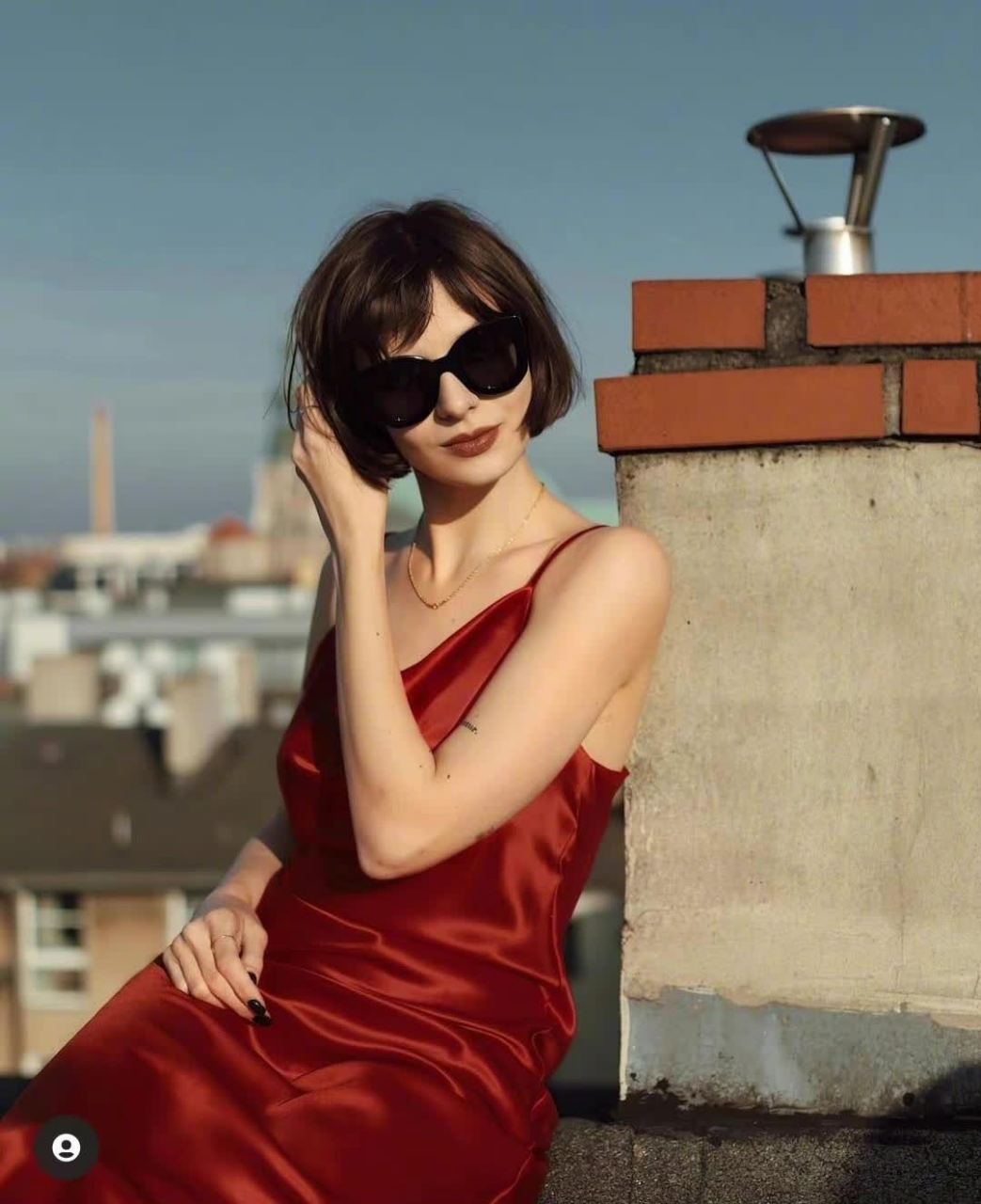 标准的法式浪漫风情穿搭