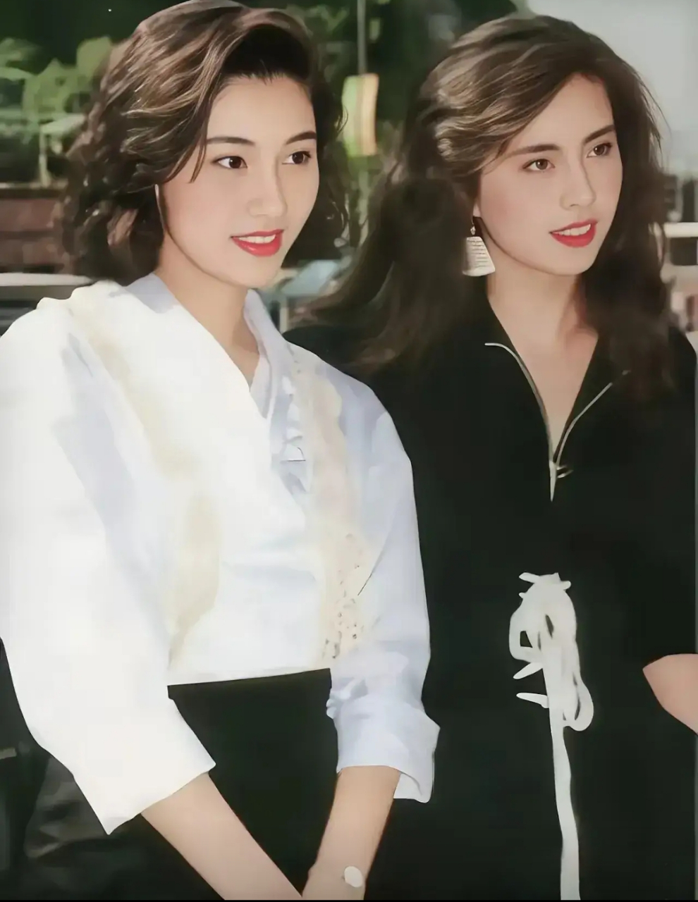 1993年,林青霞和王祖贤的合影.