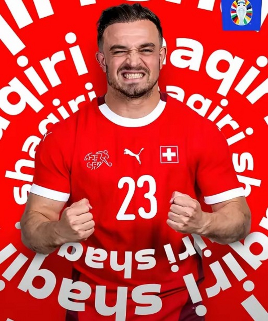 沙奇里一脚世界波帮助瑞士扳平比分,1胜1平保持不败,小组第二掌握