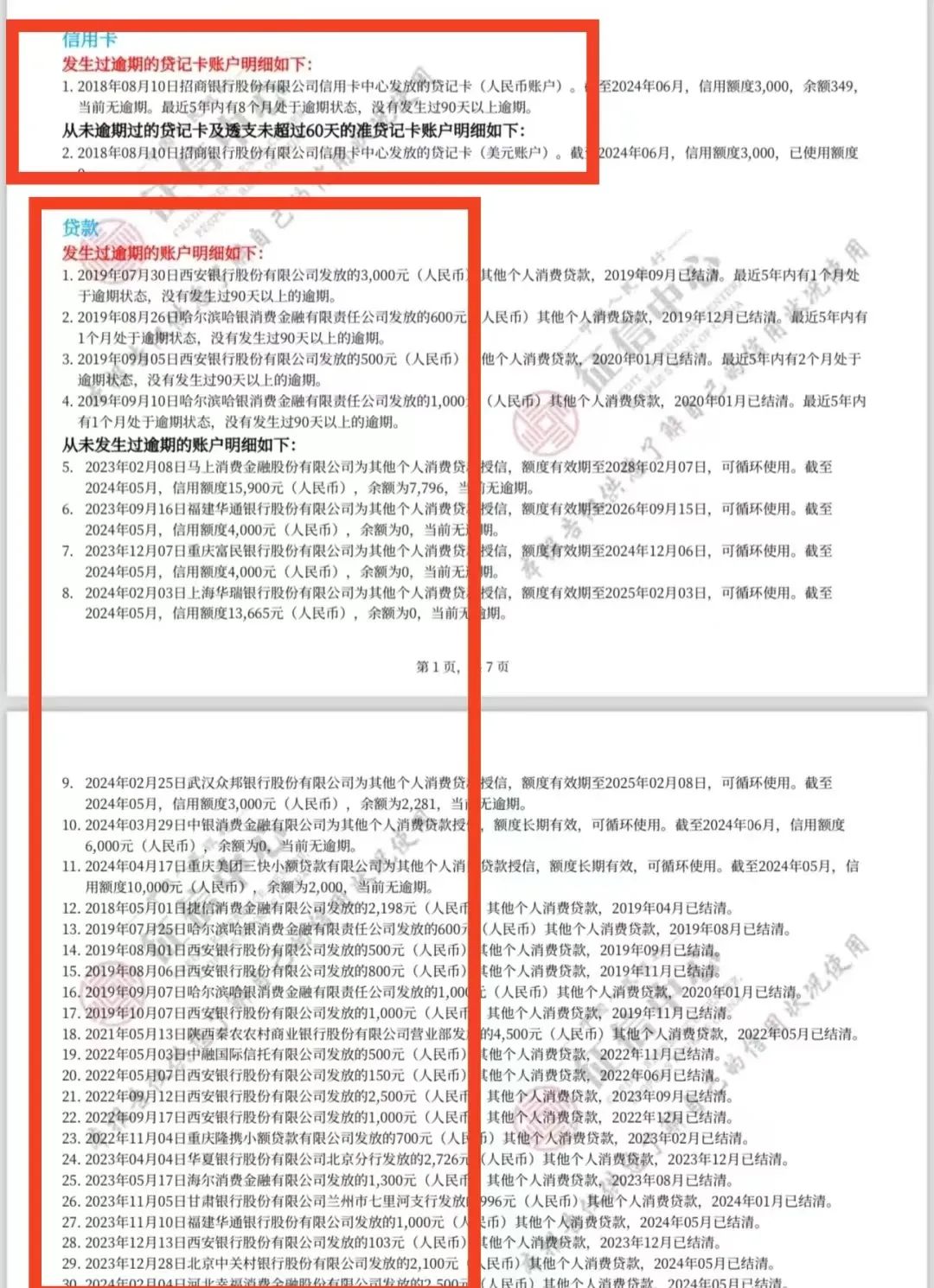 两张信用卡逾期1张,42笔贷款账户数,逾期4笔,还能按揭买车吗?