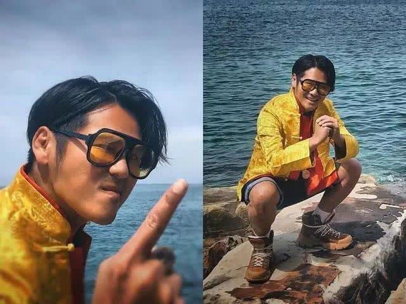 曹格晒出儿子近照