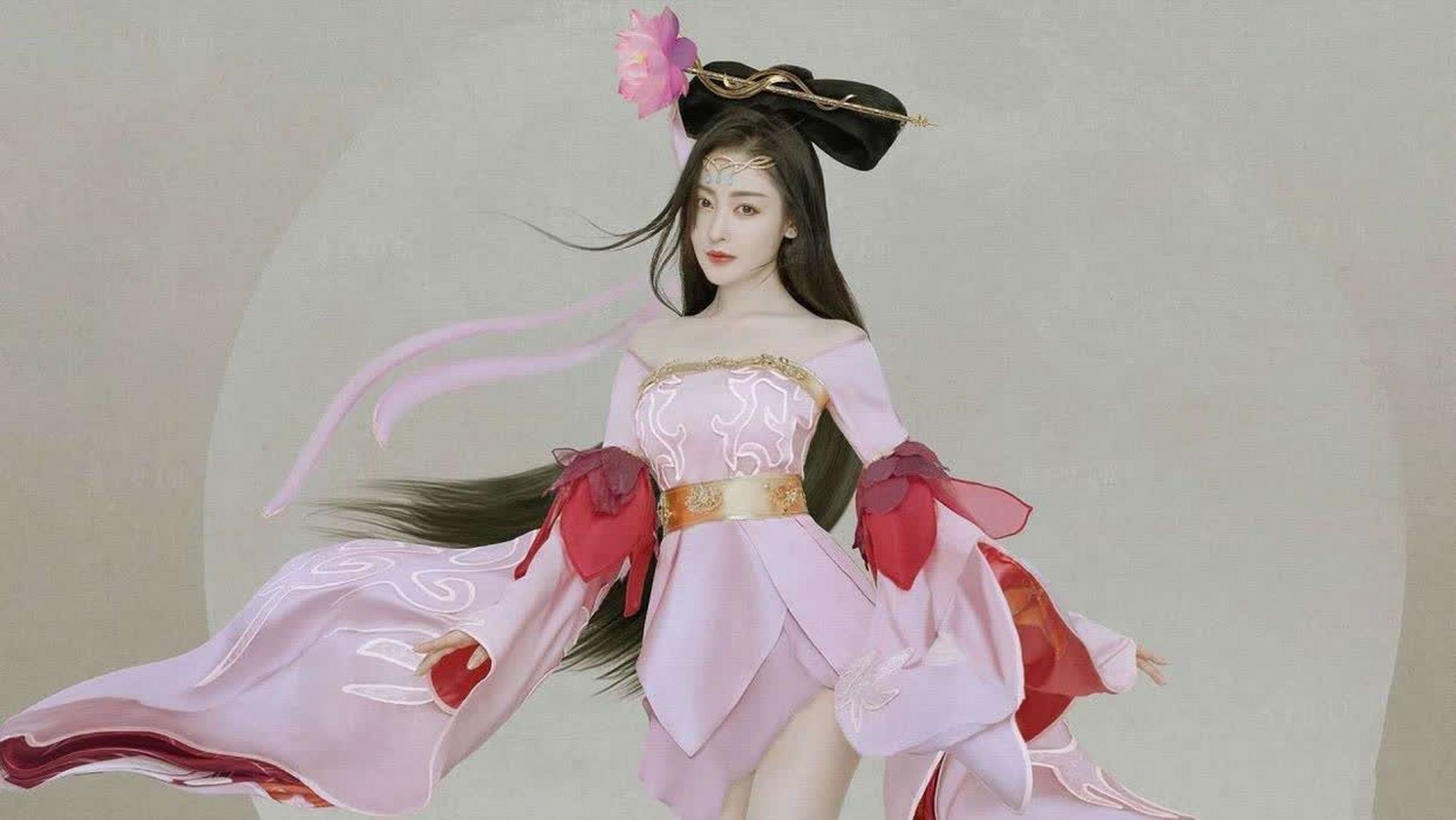 张天爱cos貂蝉,好似轻盈的仙子下凡