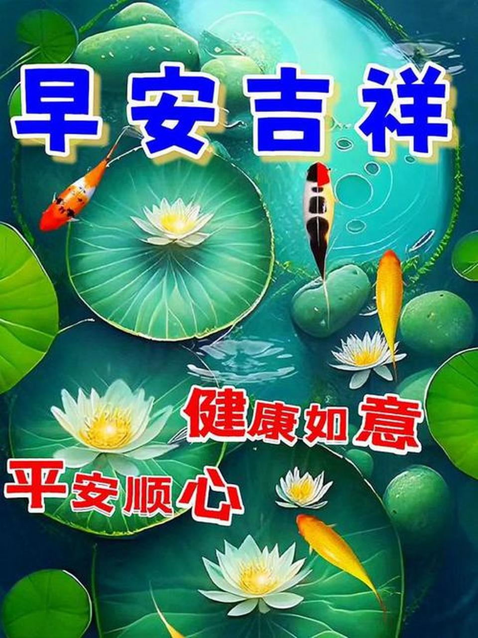 早安吉祥莲花图片图片