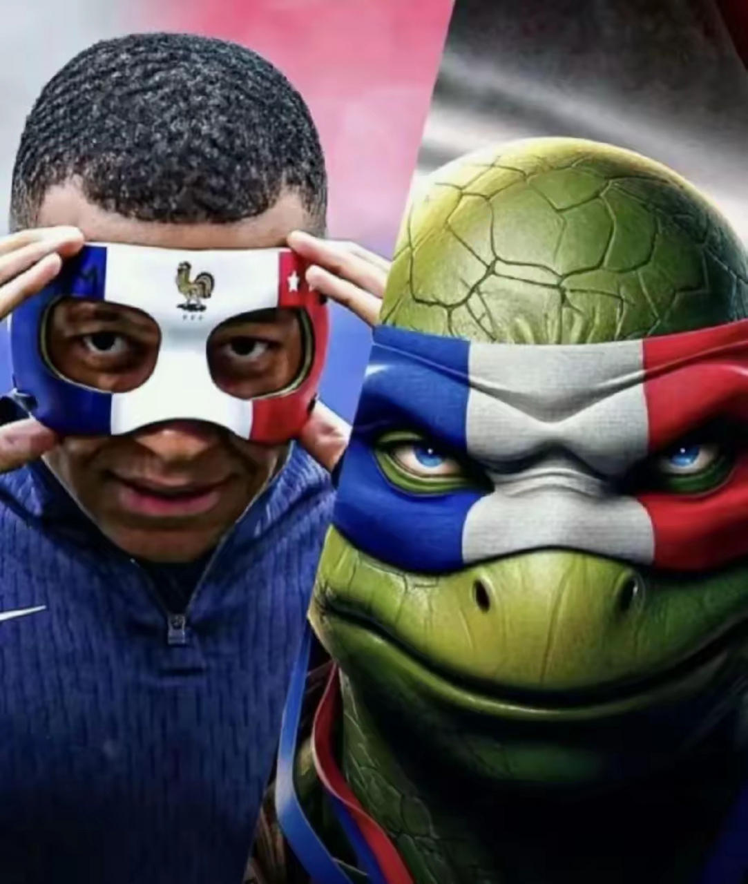 你觉得姆巴佩像忍者神龟吗?#欧洲杯正青春