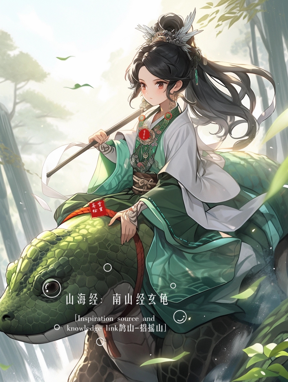 山海经异兽拟人古风动漫唯美角色原创ai图片带你穿越过去神话世界