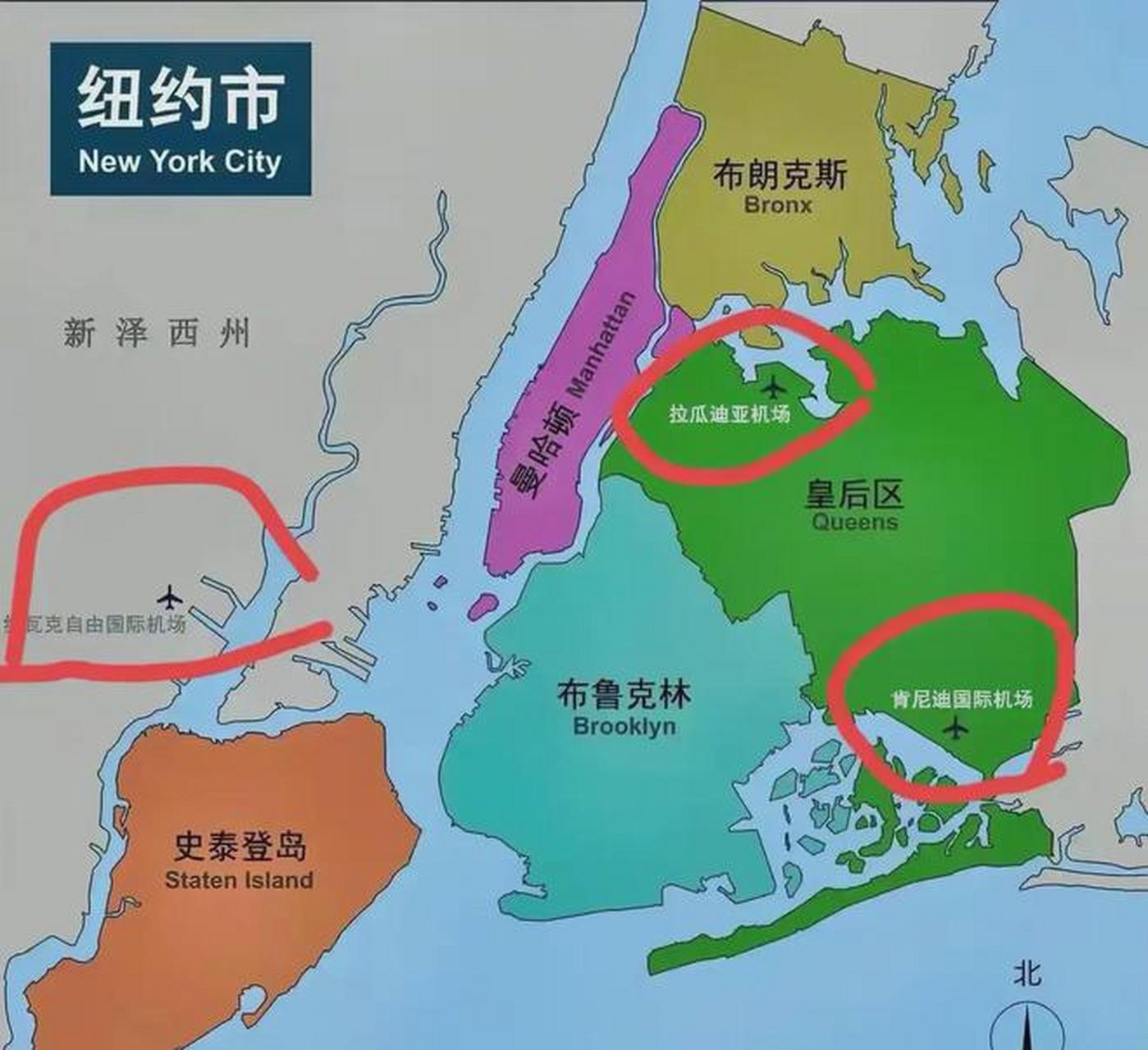 旧金山,洛杉矶附近机场也很多.