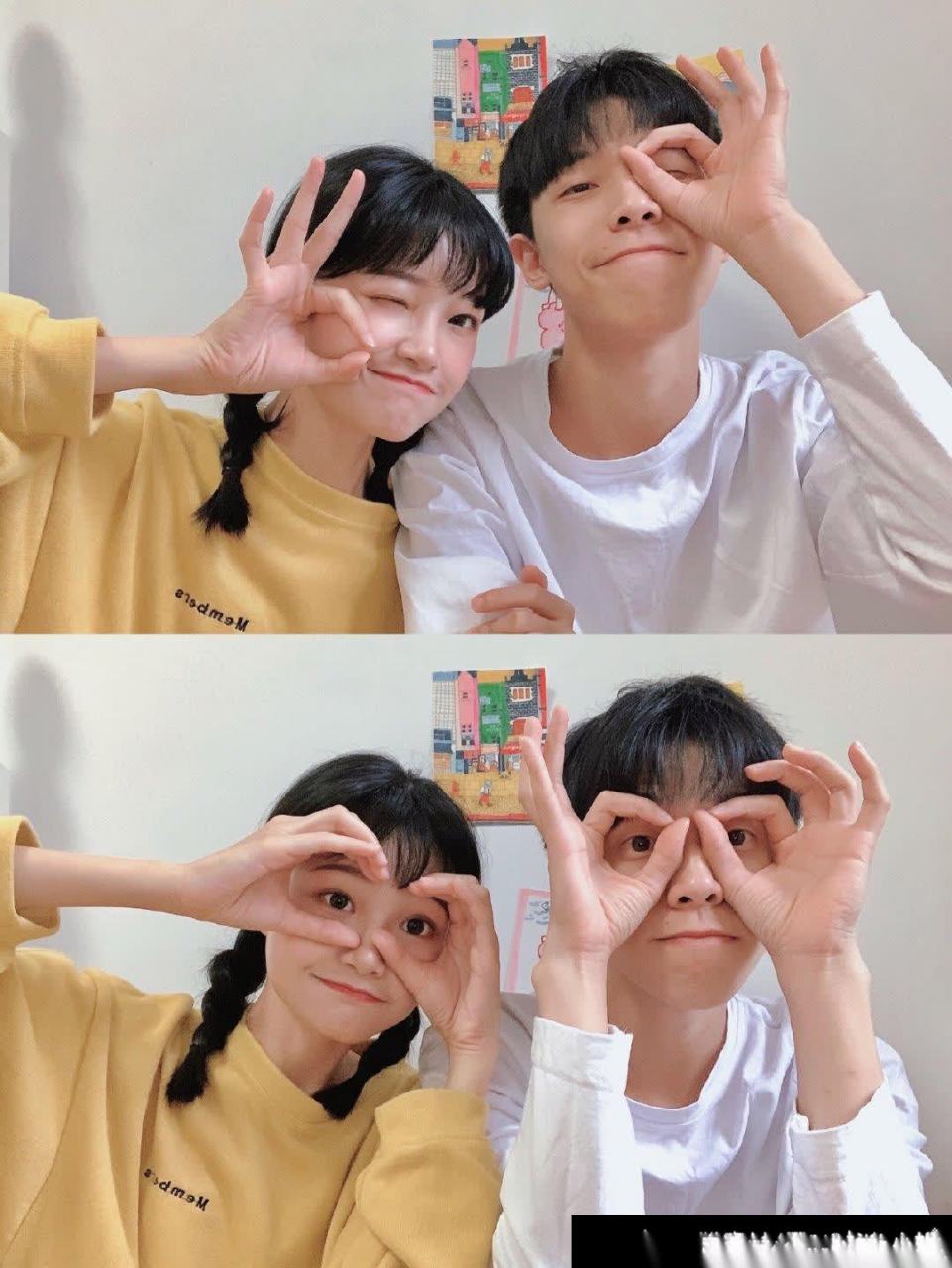 简单又可爱的情侣自拍姿势,秀恩爱被夸超可爱,再也不用为合照发愁了