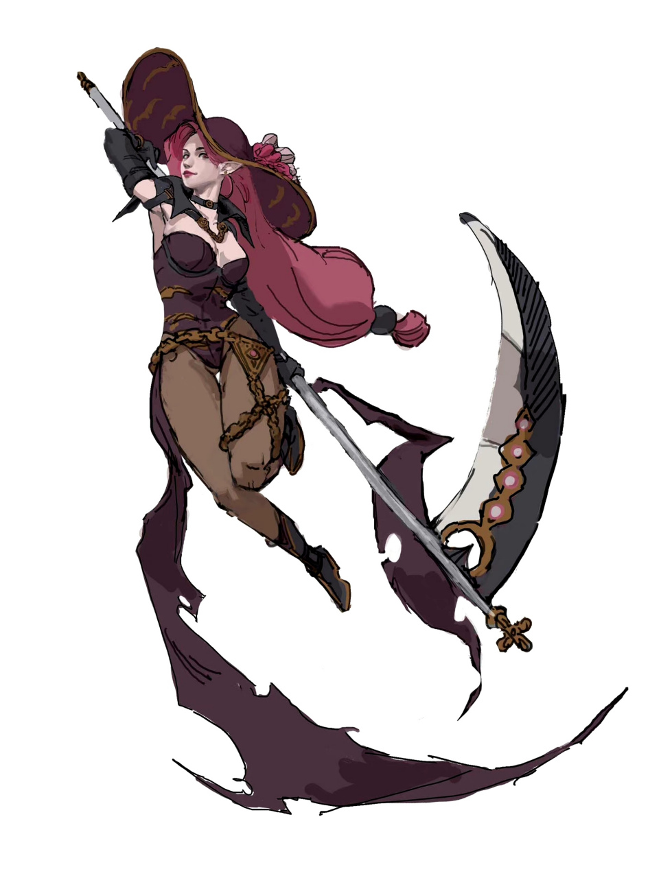 画师sewoong kim动漫人物设计作品欣赏,用明快的色彩结合哥特式元素