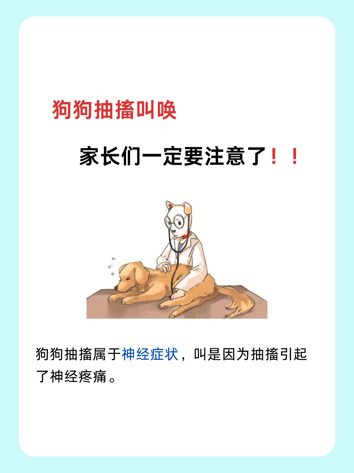 狗狗抽 搐叫唤怎么回事?