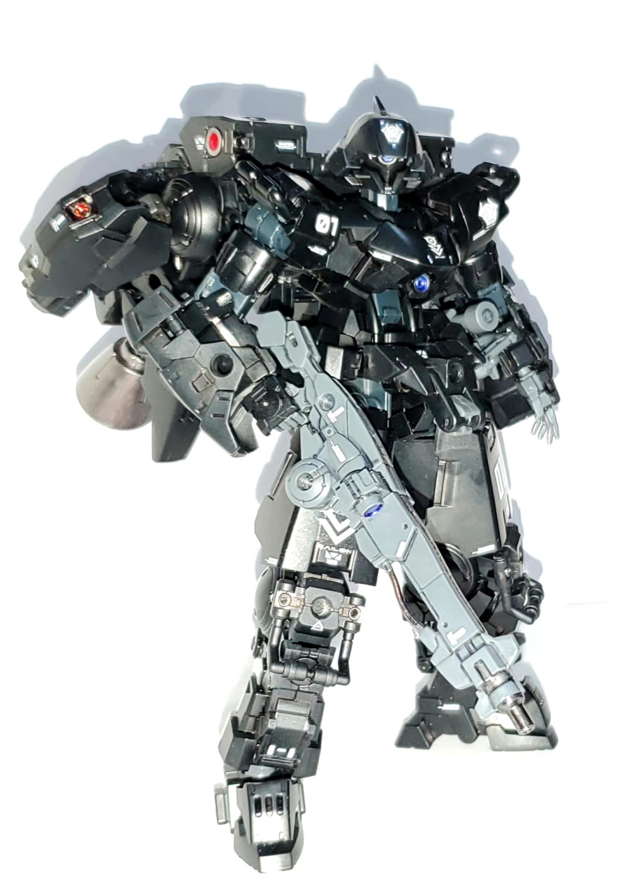 模型欣赏:分享一组30mm机甲设计作品,利用通用零件制作出适合多种任务