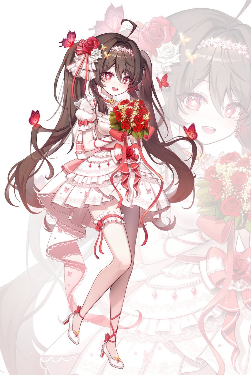 原神# 花嫁胡桃,你觉得怎么样?[三哈] twi:@hayun_art