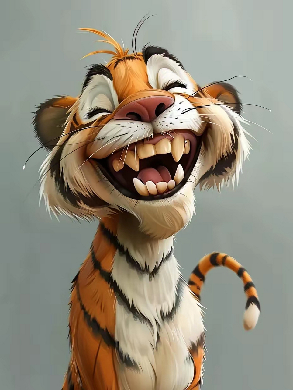 头像分享～笑面虎来了,真的是笑面虎啊