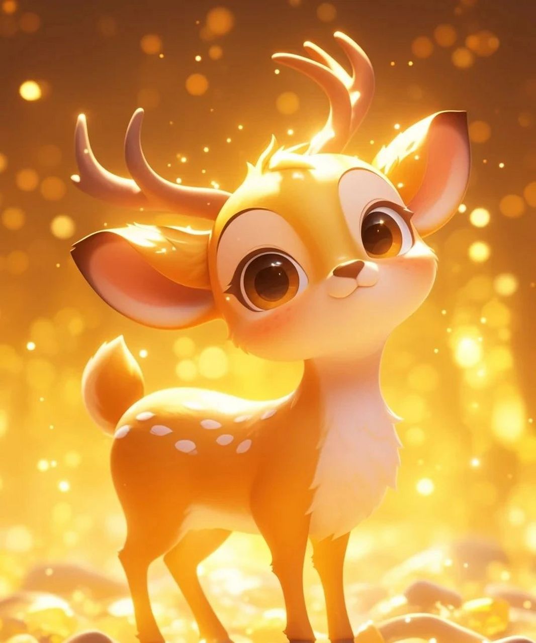 能量头像-一"鹿"吉祥如意 遇到福鹿,事事顺遂财鹿福至,好运连连 背靠