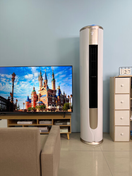 科龙3匹圆柱空调:快速冷暖,四维风感,智能自清洁