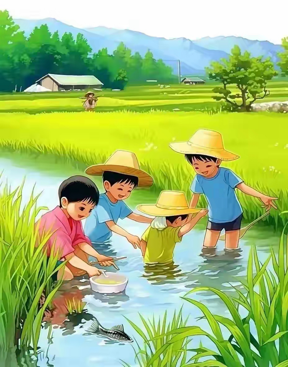 小学课本里的插画,还记得吗?