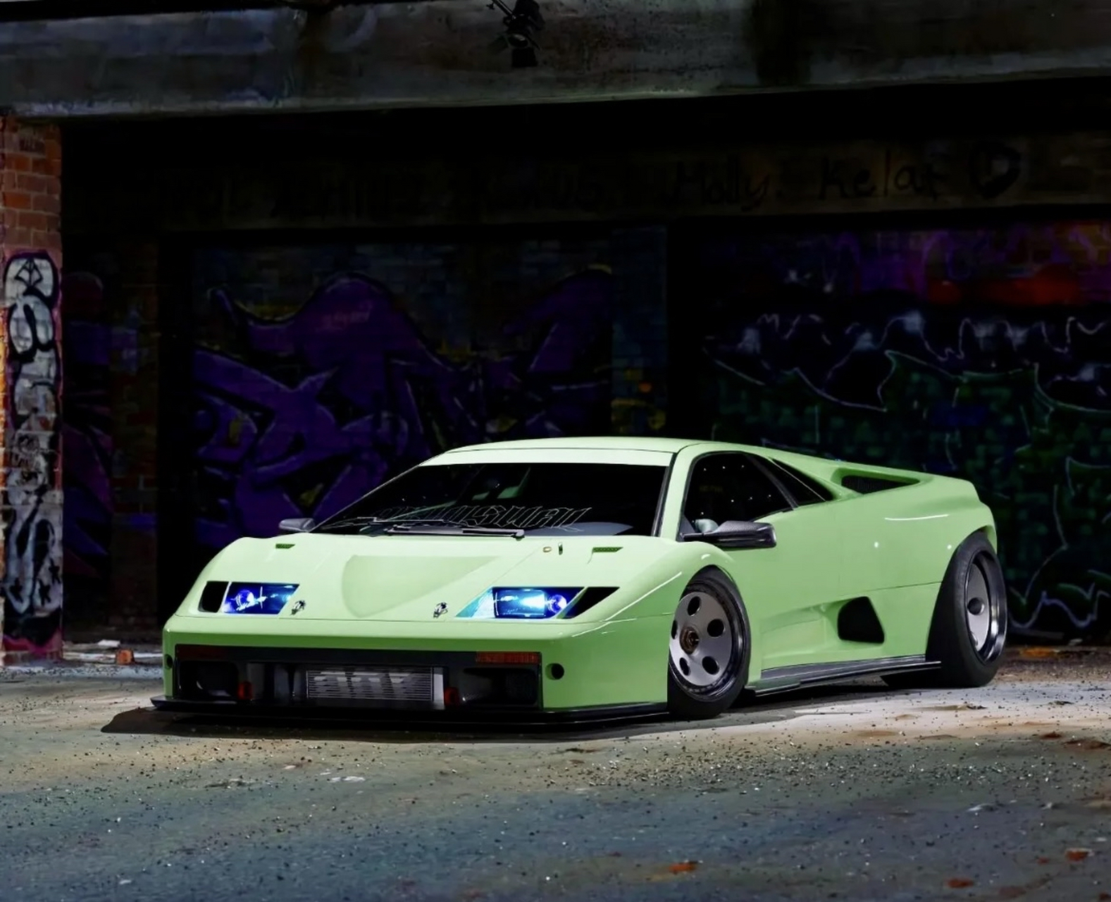 少见的薄荷绿版兰博基尼diablo [得意]#动态连更挑战