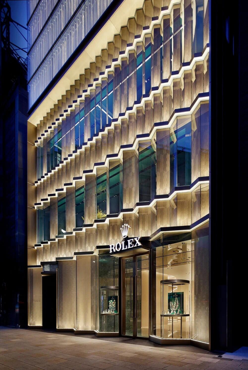 日本东京劳力士旗舰店 项目位于日本东京银座的「rolex flagship